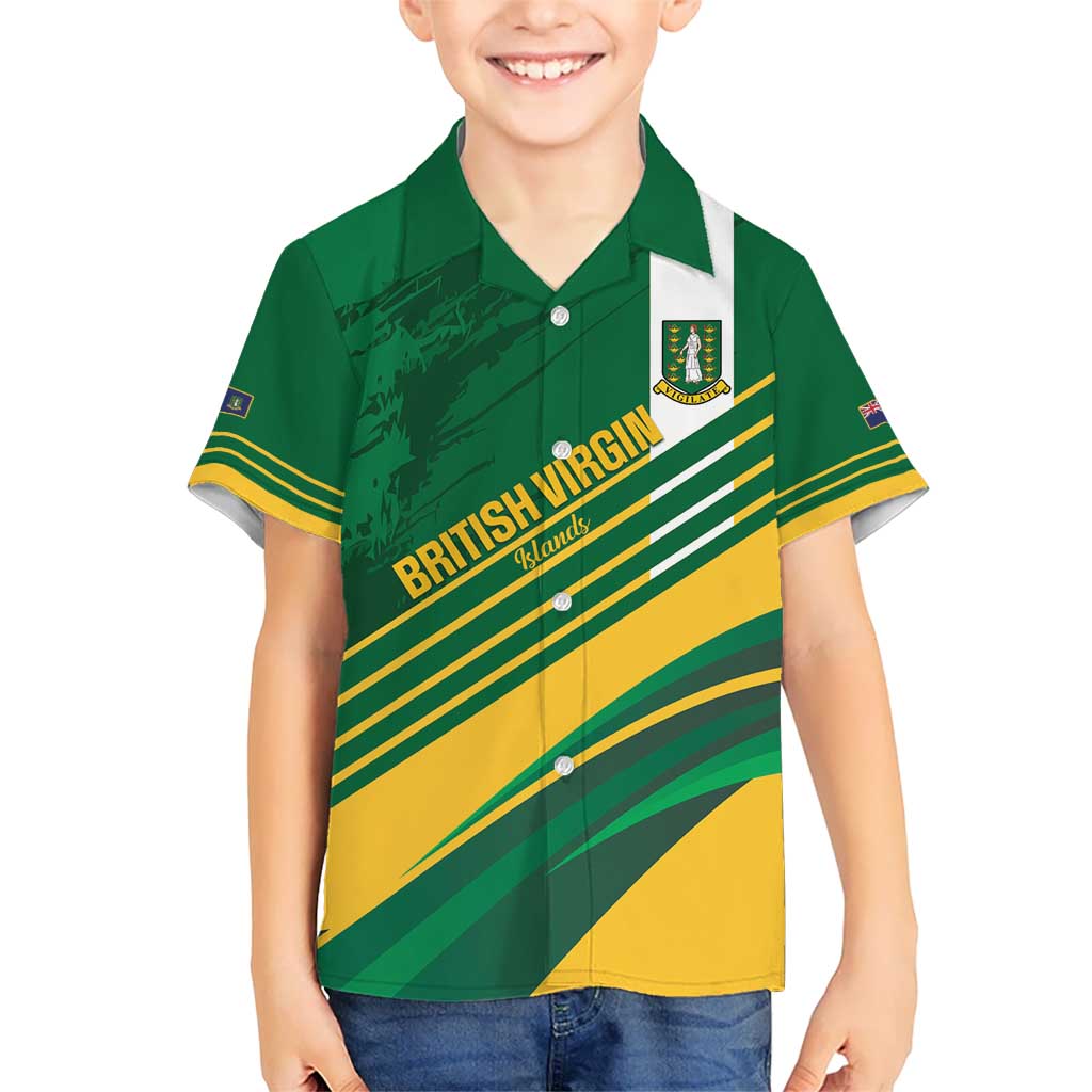 Custom British Virgin Islands Football Kid Hawaiian Shirt Come On Nature Boys