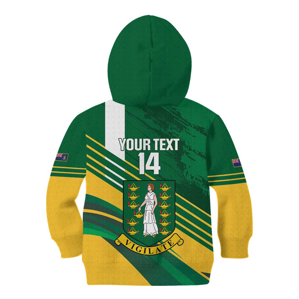 Custom British Virgin Islands Football Kid Hoodie Come On Nature Boys