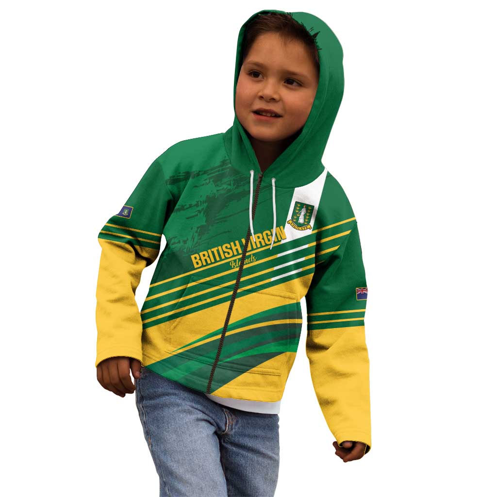 Custom British Virgin Islands Football Kid Hoodie Come On Nature Boys