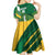 Custom British Virgin Islands Football Kid Short Sleeve Dress Come On Nature Boys