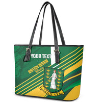 Custom British Virgin Islands Football Leather Tote Bag Come On Nature Boys