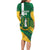 Custom British Virgin Islands Football Long Sleeve Bodycon Dress Come On Nature Boys