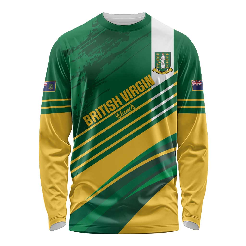 Custom British Virgin Islands Football Long Sleeve Shirt Come On Nature Boys