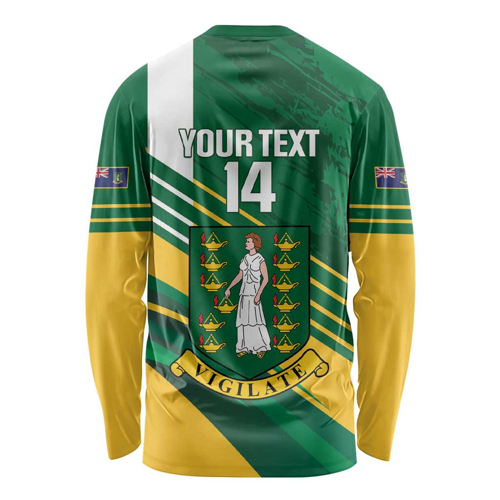 Custom British Virgin Islands Football Long Sleeve Shirt Come On Nature Boys