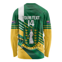 Custom British Virgin Islands Football Long Sleeve Shirt Come On Nature Boys