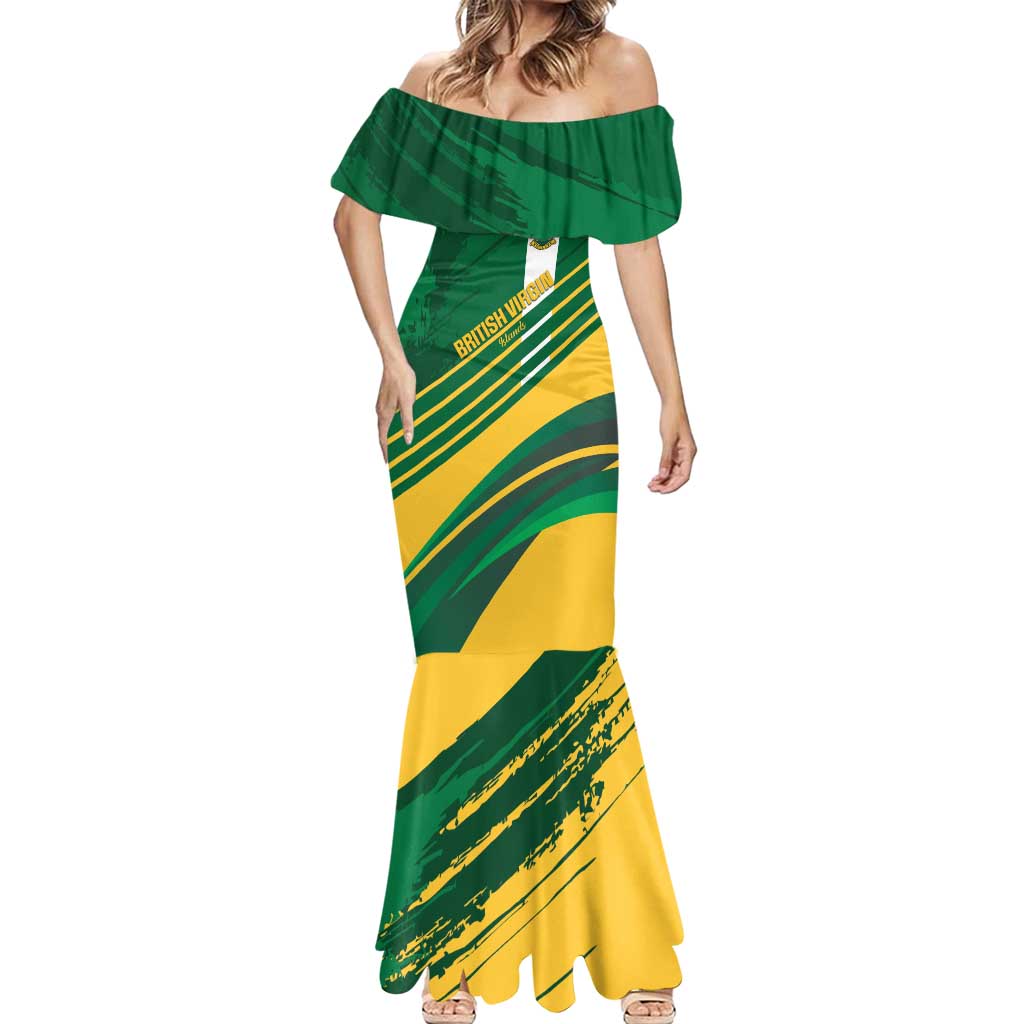 Custom British Virgin Islands Football Mermaid Dress Come On Nature Boys