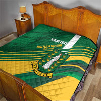 Custom British Virgin Islands Football Quilt Come On Nature Boys