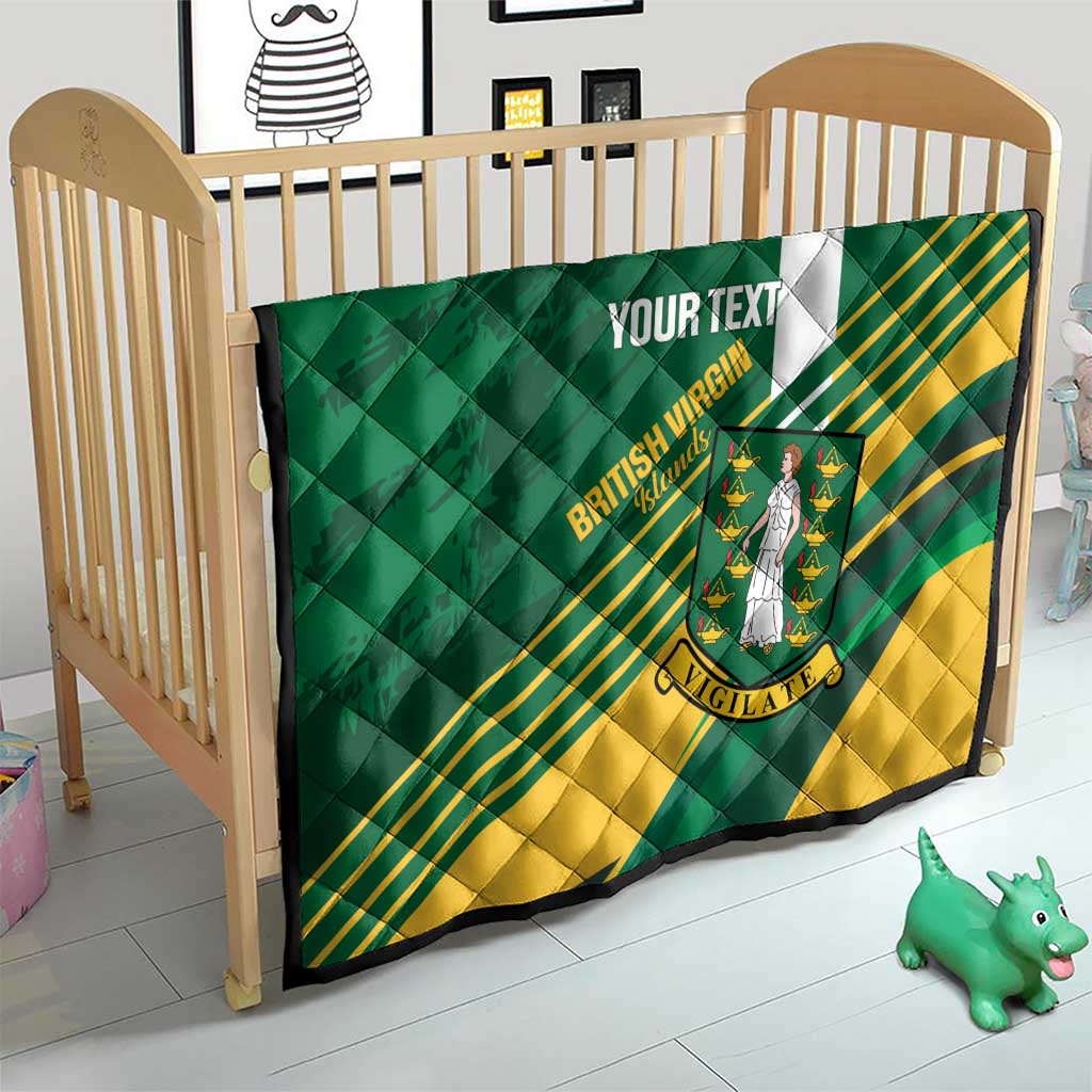 Custom British Virgin Islands Football Quilt Come On Nature Boys