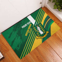 Custom British Virgin Islands Football Rubber Doormat Come On Nature Boys