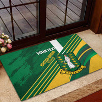 Custom British Virgin Islands Football Rubber Doormat Come On Nature Boys