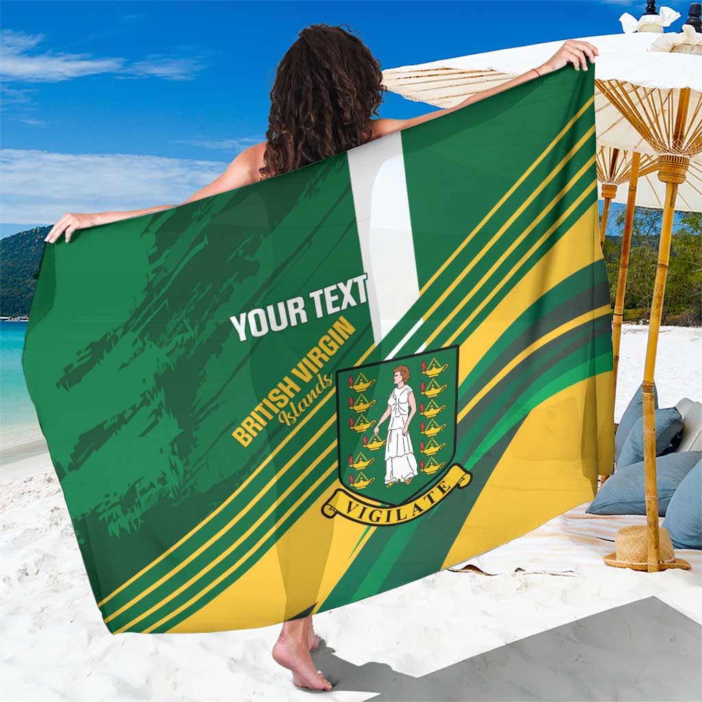 Custom British Virgin Islands Football Sarong Come On Nature Boys