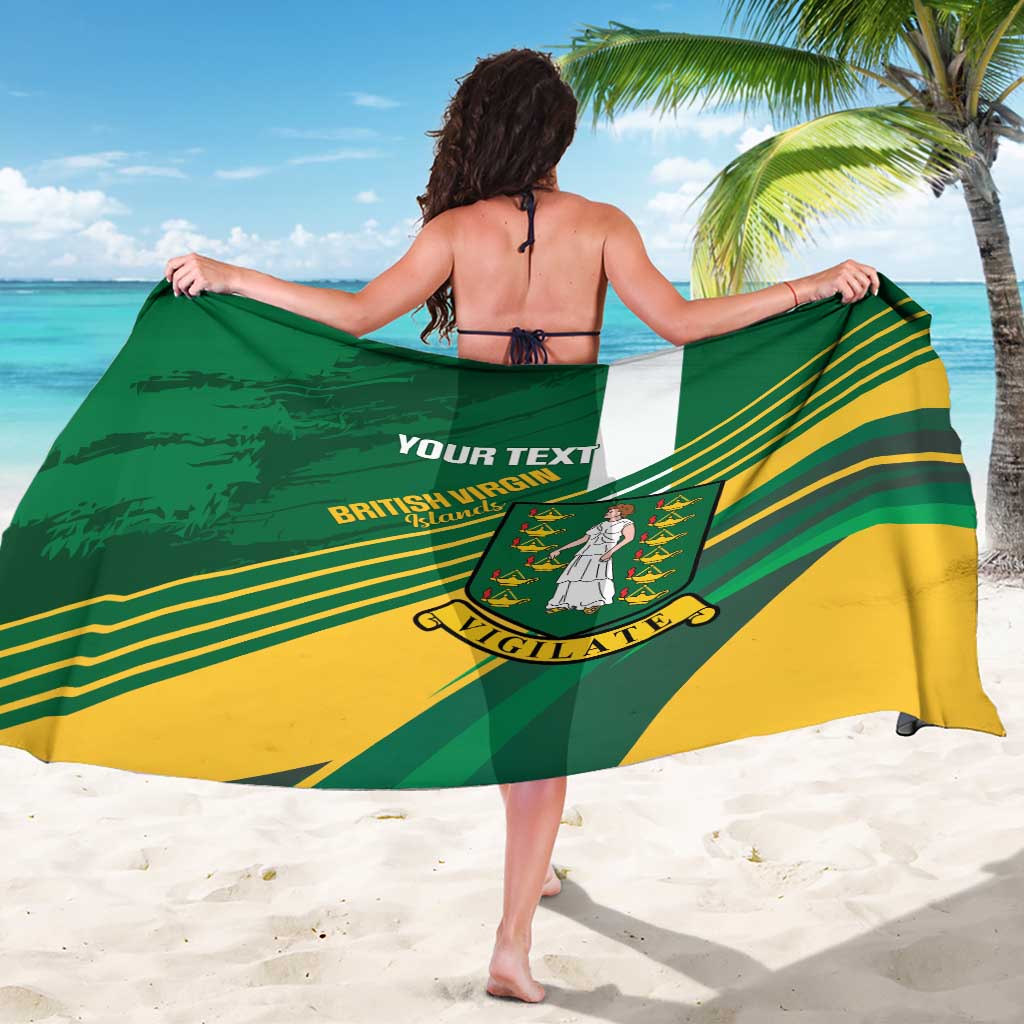 Custom British Virgin Islands Football Sarong Come On Nature Boys