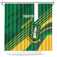 Custom British Virgin Islands Football Shower Curtain Come On Nature Boys