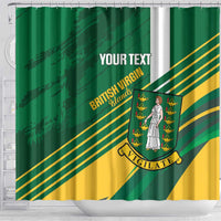 Custom British Virgin Islands Football Shower Curtain Come On Nature Boys