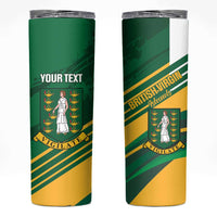 Custom British Virgin Islands Football Skinny Tumbler Come On Nature Boys