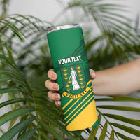 Custom British Virgin Islands Football Skinny Tumbler Come On Nature Boys