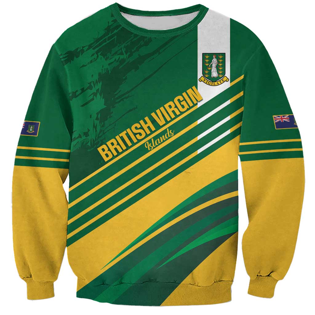 Custom British Virgin Islands Football Sweatshirt Come On Nature Boys