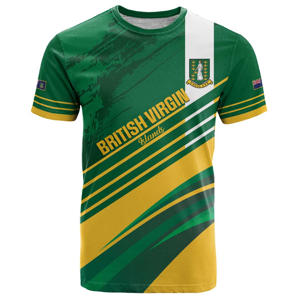 Custom British Virgin Islands Football T Shirt Come On Nature Boys