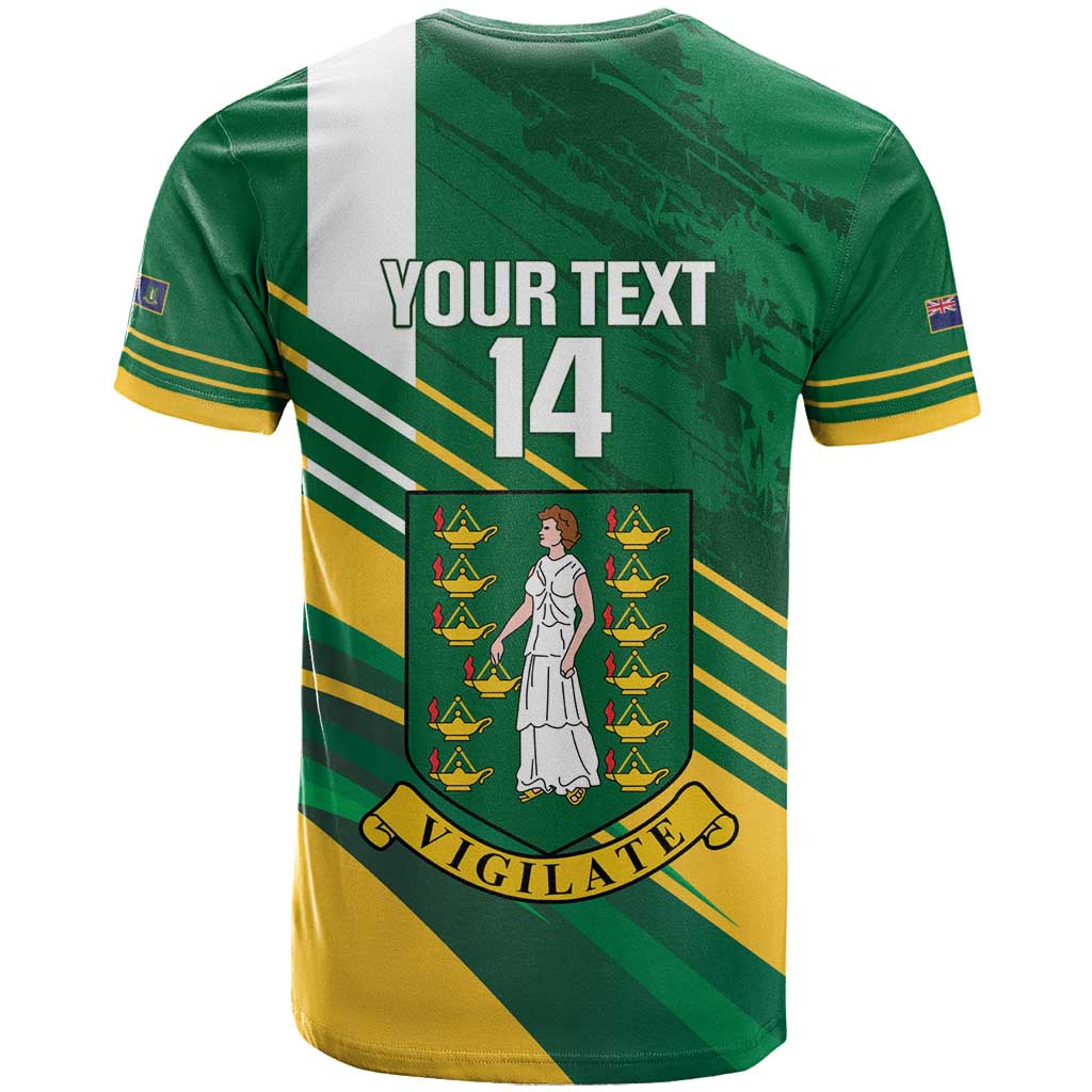 Custom British Virgin Islands Football T Shirt Come On Nature Boys