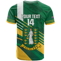 Custom British Virgin Islands Football T Shirt Come On Nature Boys