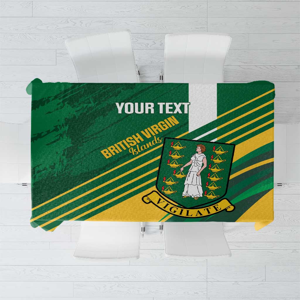 Custom British Virgin Islands Football Tablecloth Come On Nature Boys