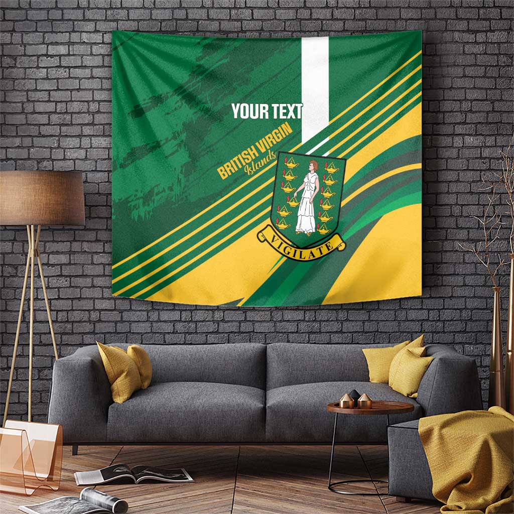 Custom British Virgin Islands Football Tapestry Come On Nature Boys