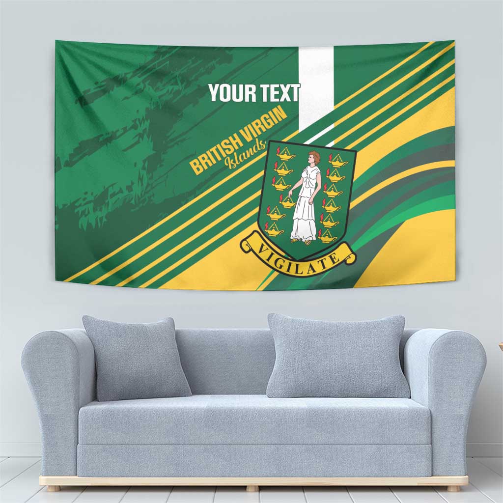 Custom British Virgin Islands Football Tapestry Come On Nature Boys