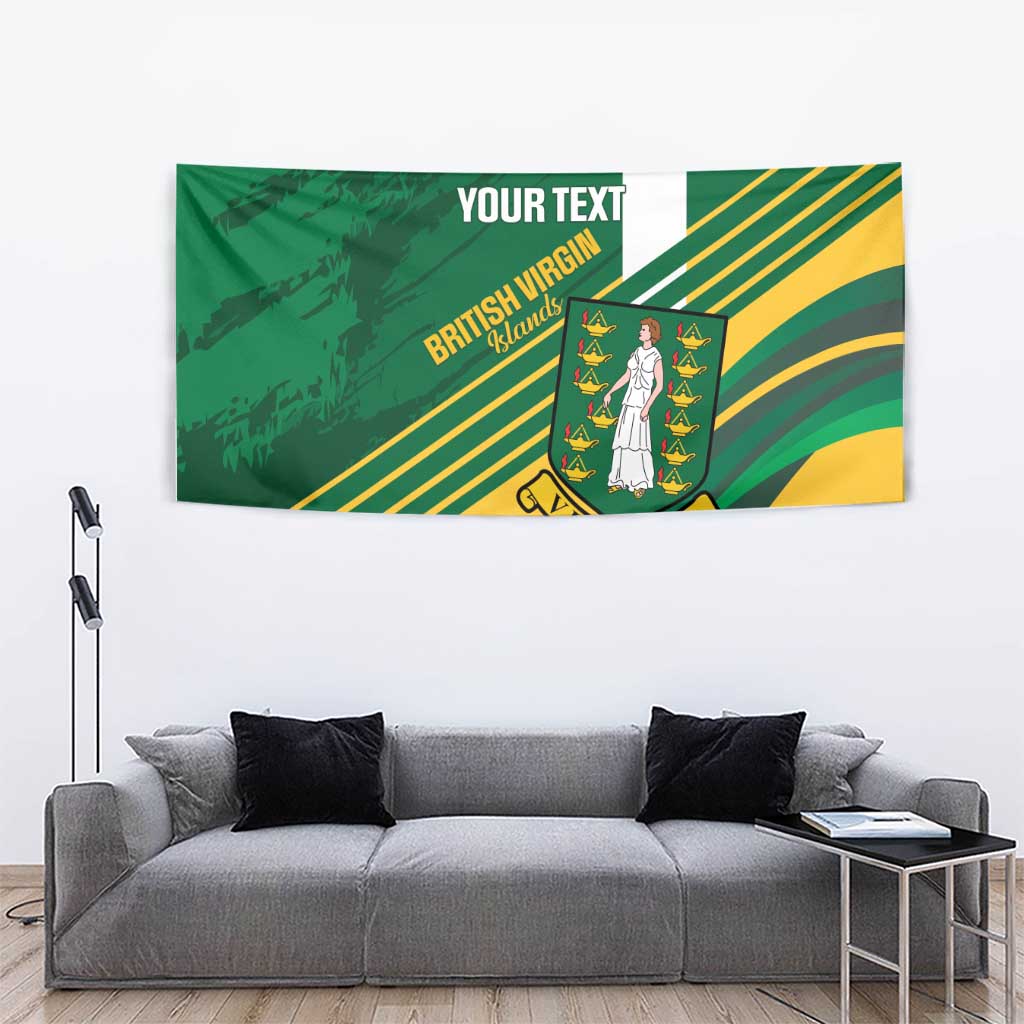 Custom British Virgin Islands Football Tapestry Come On Nature Boys