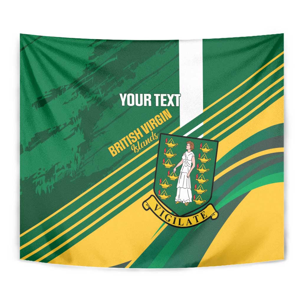 Custom British Virgin Islands Football Tapestry Come On Nature Boys
