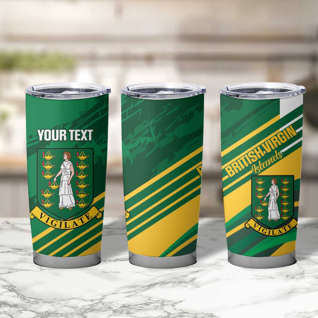 Custom British Virgin Islands Football Tumbler Cup Come On Nature Boys
