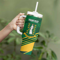 Custom British Virgin Islands Football Tumbler With Handle Come On Nature Boys