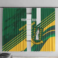 Custom British Virgin Islands Football Window Curtain Come On Nature Boys
