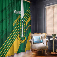 Custom British Virgin Islands Football Window Curtain Come On Nature Boys