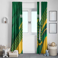 Custom British Virgin Islands Football Window Curtain Come On Nature Boys