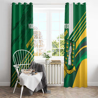 Custom British Virgin Islands Football Window Curtain Come On Nature Boys