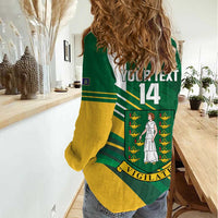 Custom British Virgin Islands Football Women Casual Shirt Come On Nature Boys