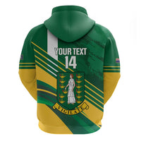 Custom British Virgin Islands Football Zip Hoodie Come On Nature Boys