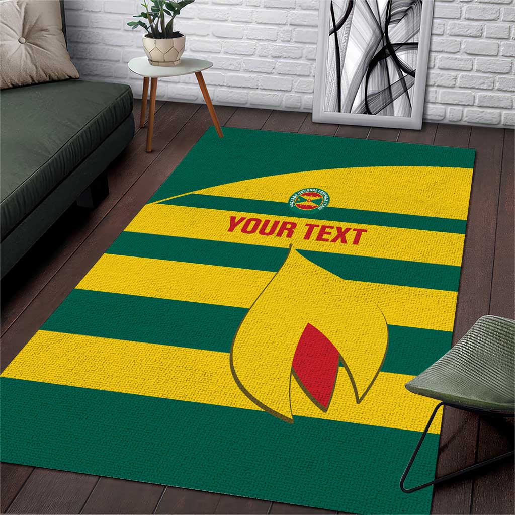 Custom Grenada Football Area Rug Go Spice Boys Green Version