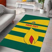 Custom Grenada Football Area Rug Go Spice Boys Green Version