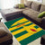 Custom Grenada Football Area Rug Go Spice Boys Green Version