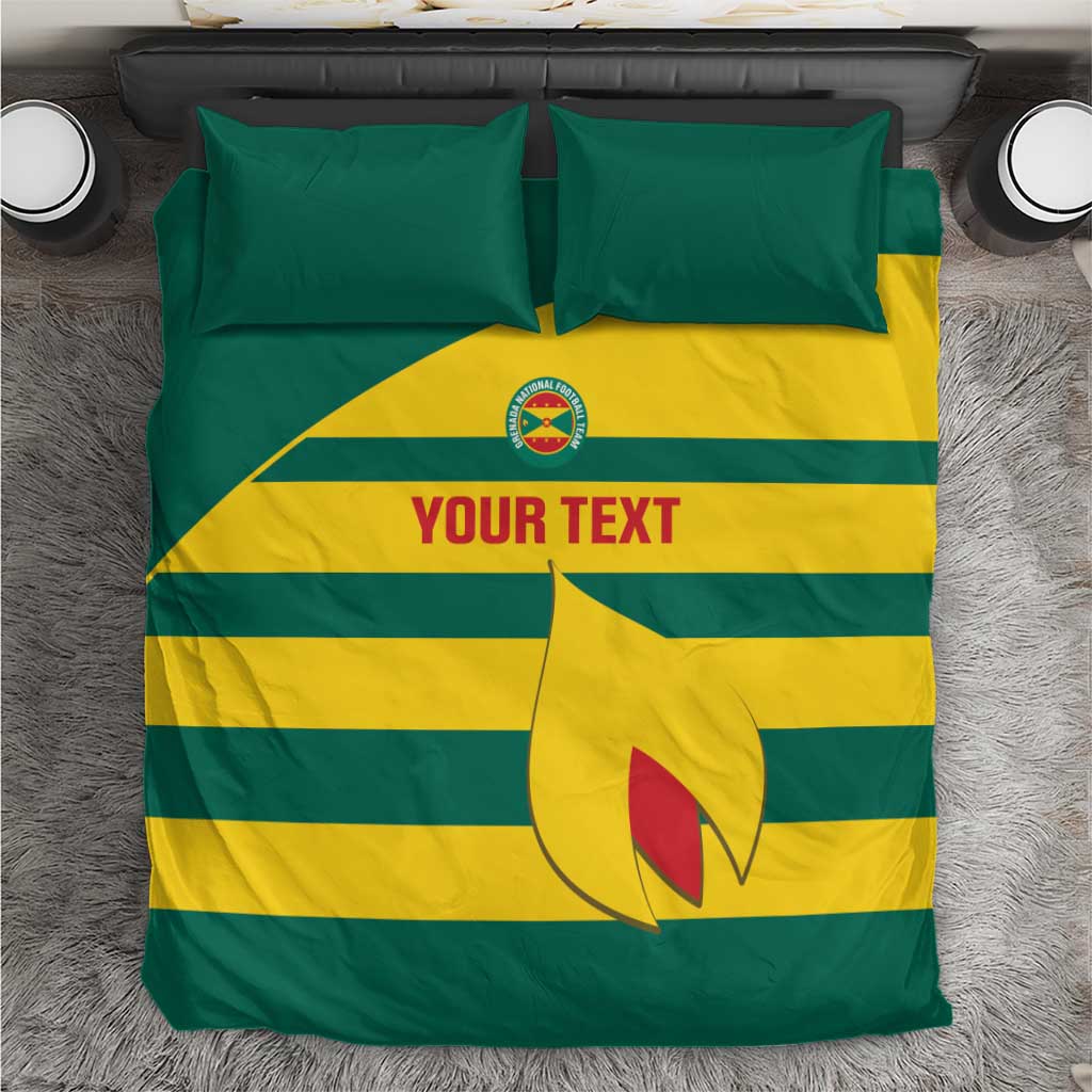 Custom Grenada Football Bedding Set Go Spice Boys Green Version