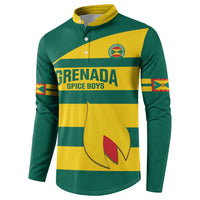 Custom Grenada Football Button Sweatshirt Go Spice Boys Green Version
