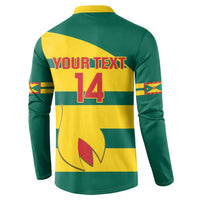 Custom Grenada Football Button Sweatshirt Go Spice Boys Green Version