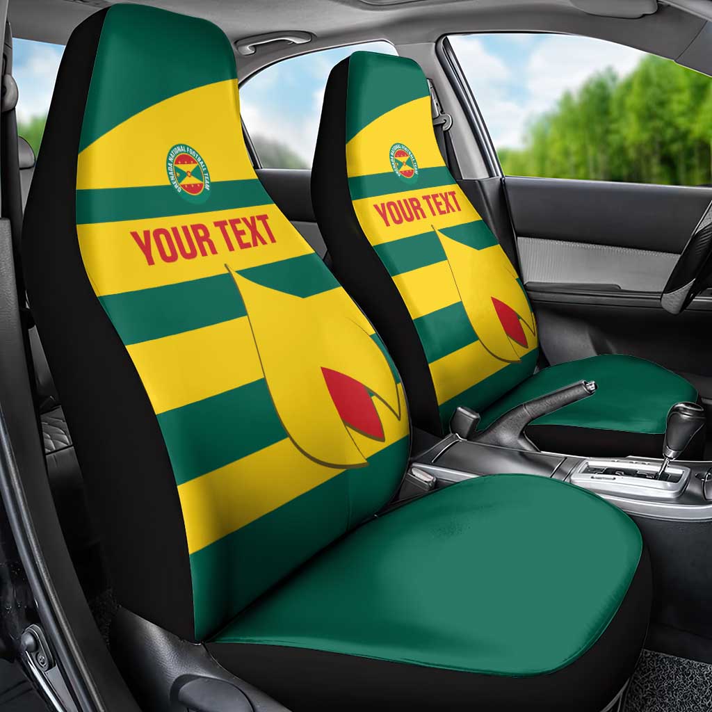 Custom Grenada Football Car Seat Cover Go Spice Boys Green Version