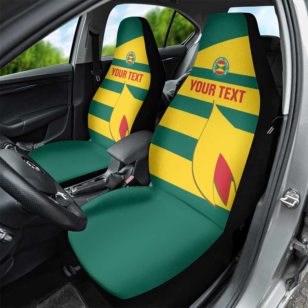 Custom Grenada Football Car Seat Cover Go Spice Boys Green Version