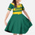 Custom Grenada Football Family Matching Long Sleeve Bodycon Dress and Hawaiian Shirt Go Spice Boys Green Version