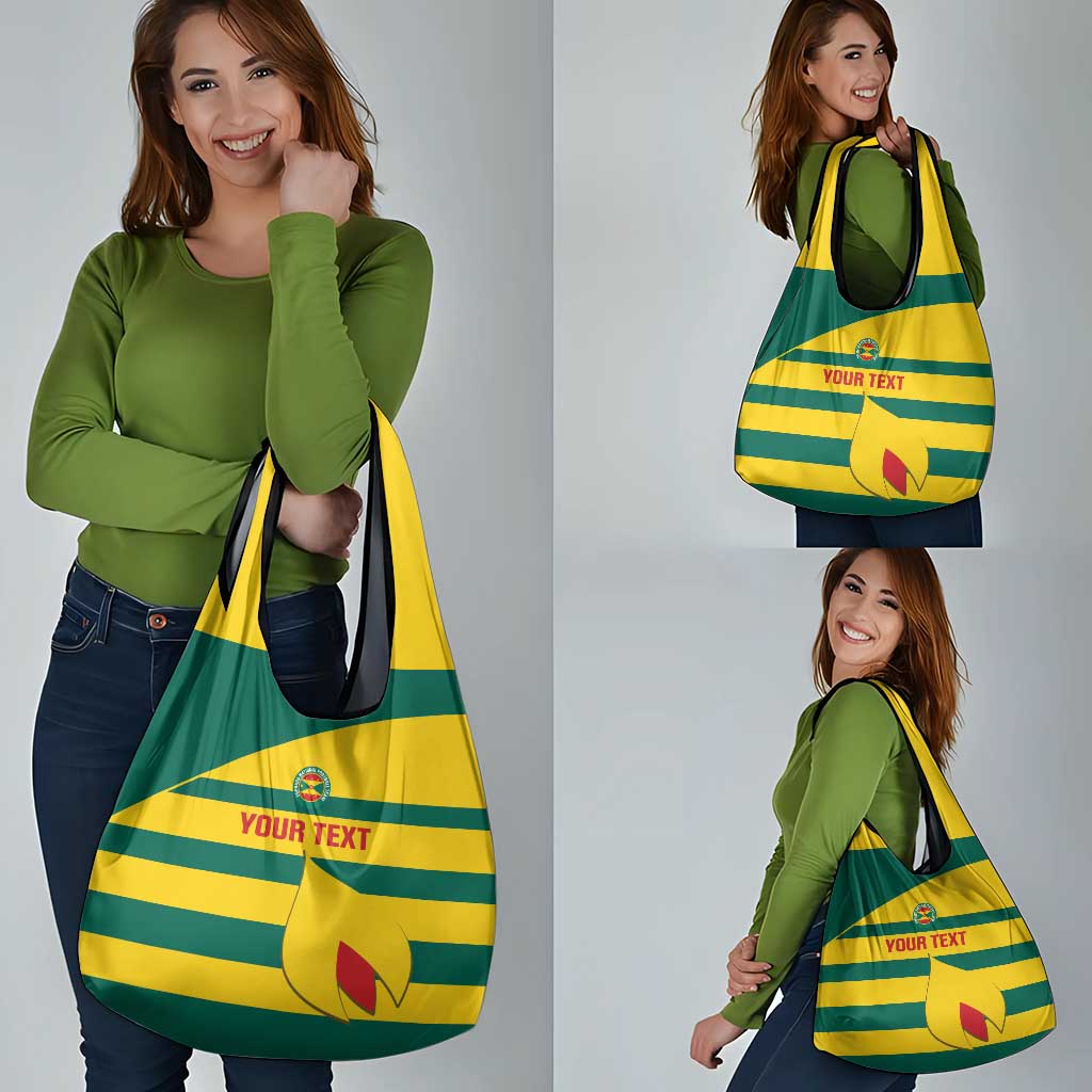 Custom Grenada Football Grocery Bag Go Spice Boys Green Version
