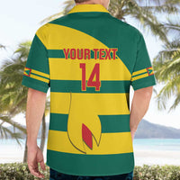 Custom Grenada Football Hawaiian Shirt Go Spice Boys Green Version