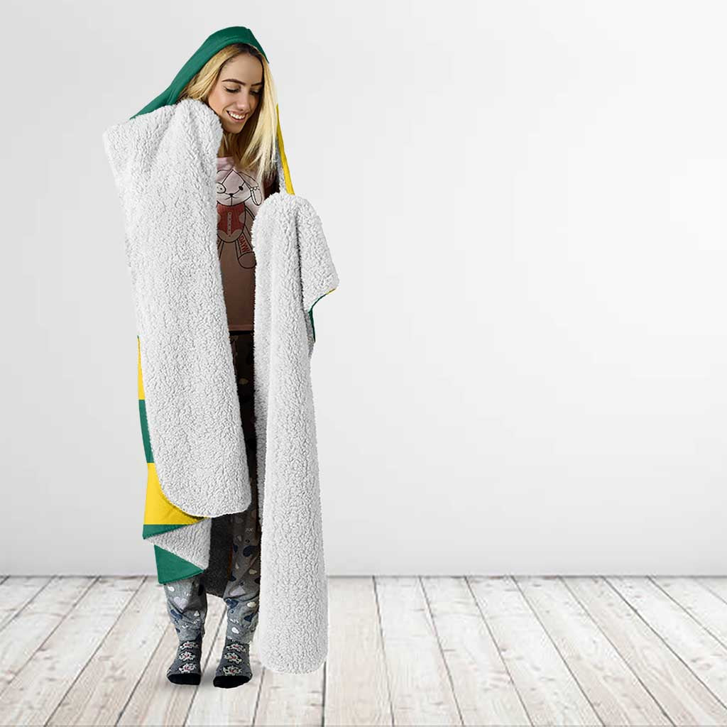 Custom Grenada Football Hooded Blanket Go Spice Boys Green Version