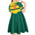 Custom Grenada Football Kid Short Sleeve Dress Go Spice Boys Green Version